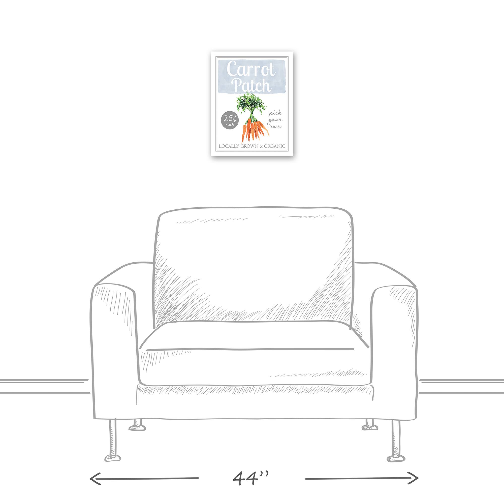 Carrot Patch Sign 1 11" x 14" Canvas Wall Art
